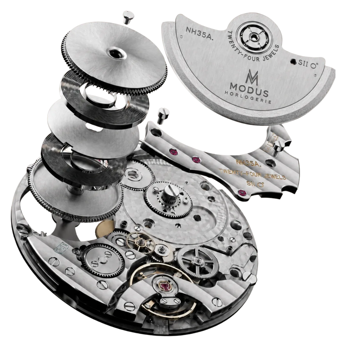 Calibre NH35 — exploded view