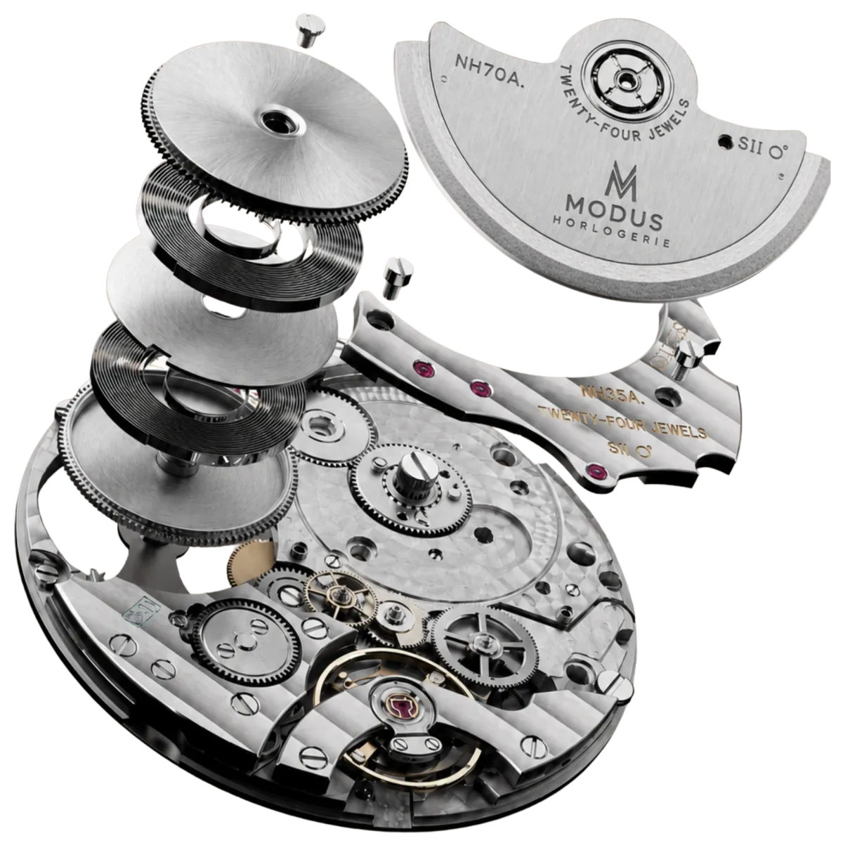 Calibre NH70 — exploded view